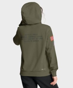 Alternative view of Buffalo Bills Nike Women's 2025 Salute to Service Sideline Standard Issue Dri-FIT Hoodie - Olive