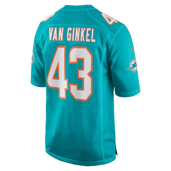 Andrew Van Ginkel Miami Dolphins Nike Game Jersey - Aqua - Image 3