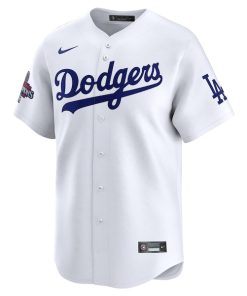 Alternative view of Los Angeles Dodgers Nike 2024 World Series Champions Home Limited Jersey - White