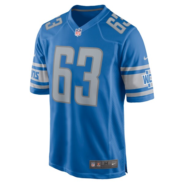 Max Pircher Detroit Lions Nike Team Game Jersey - Blue - Image 3