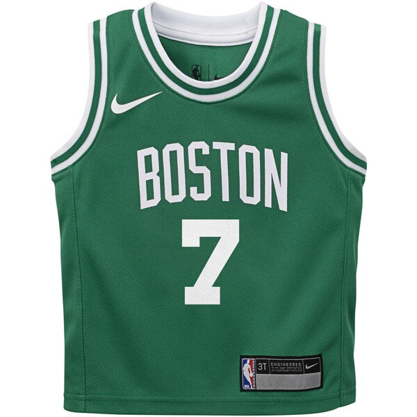 Jaylen Brown Boston Celtics Nike Preschool Swingman Player Jersey - Icon Edition - Kelly Green - Image 2