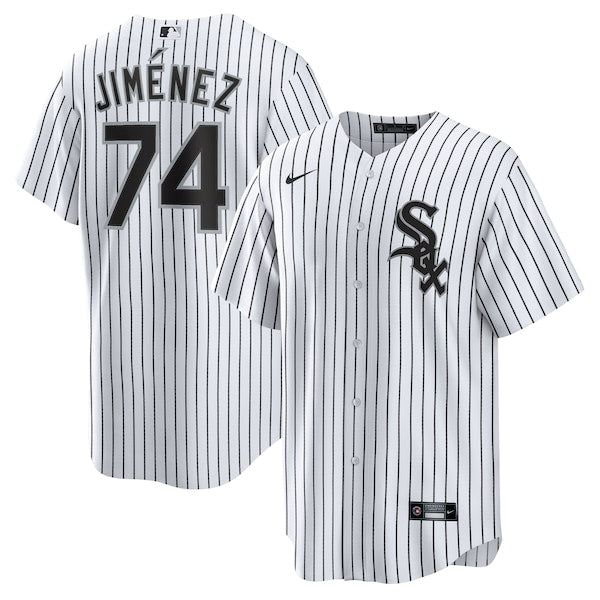 Eloy Jimenez Chicago White Sox Nike Home Replica Player Name Jersey - White/Black - Image 2