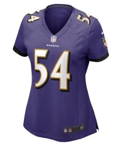 Alternative view of Tyus Bowser Baltimore Ravens Nike Women's Game Jersey - Purple
