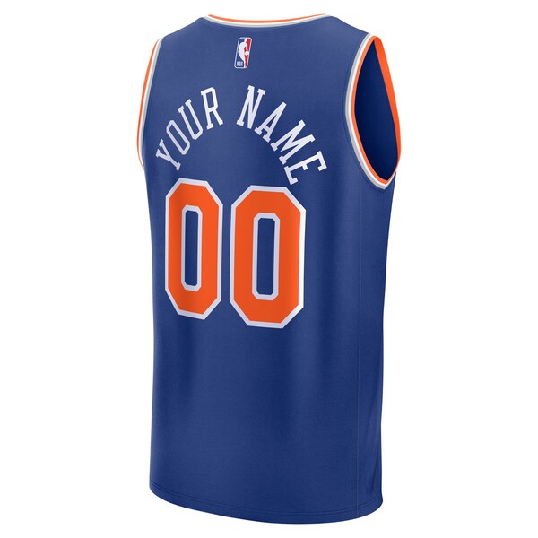 New York Knicks Custom Fast Break Jersey - Blue - Icon Edition - Image 4