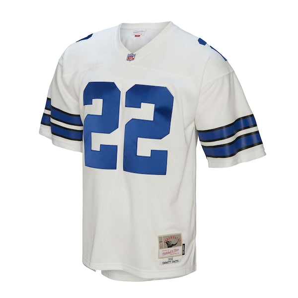 Emmitt Smith Dallas Cowboys Legacy Replica Jersey - White/Navy - Image 4