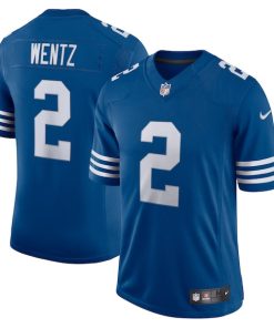 Alternative view of Carson Wentz Indianapolis Colts Nike Alternate Vapor Limited Jersey - Royal/White