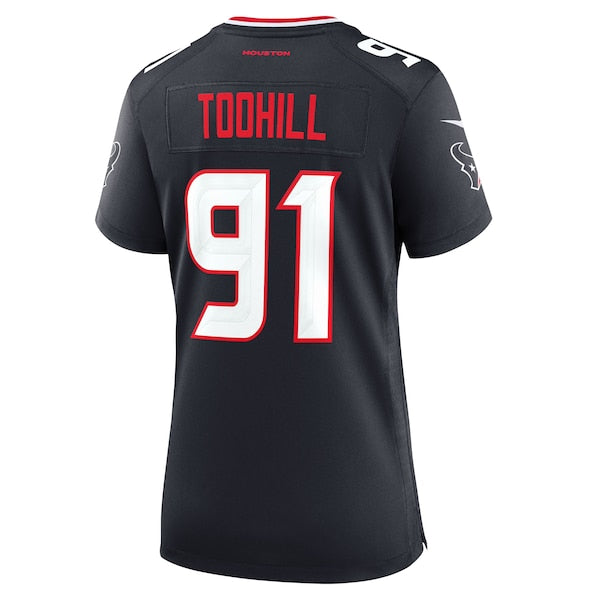 Casey Toohill Houston Texans Nike Women's Team Game Jersey - Navy - Image 4