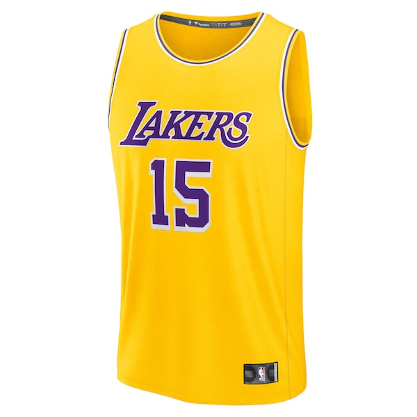 Austin Reaves Los Angeles Lakers Fast Break Replica Jersey - Gold - Icon Edition - Image 2