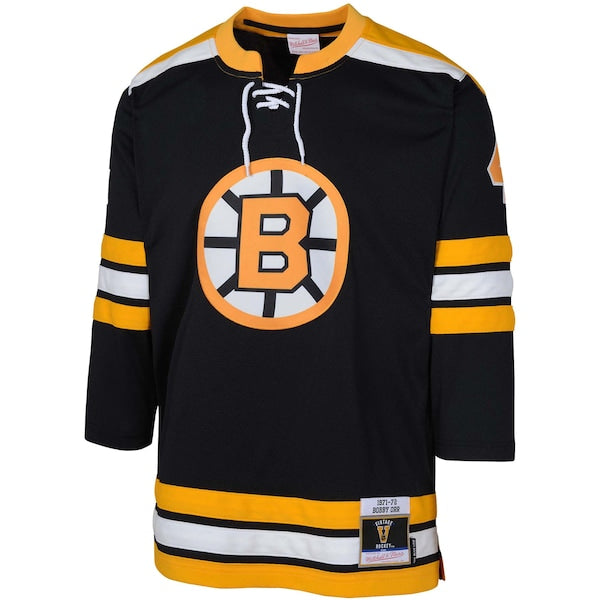 Bobby Orr Boston Bruins Youth Power Play Player Jersey - Black - Image 2