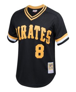 Alternative view of Willie Stargell Pittsburgh Pirates Youth Cooperstown Collection Mesh Batting Practice Jersey - Black