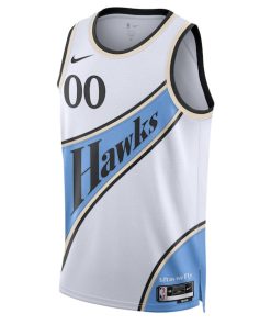 Alternative view of Atlanta Hawks Nike Unisex 2024/25 Custom Swingman Jersey - City Edition - White