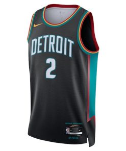 Alternative view of Cade Cunningham Detroit Pistons Nike Unisex 2025/26 Swingman Jersey - Charcoal - City Edition