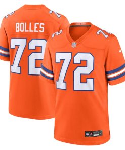 Garrett Bolles Denver Broncos Nike Mile High Collection 1977 Throwback Player Game Jersey - Orange