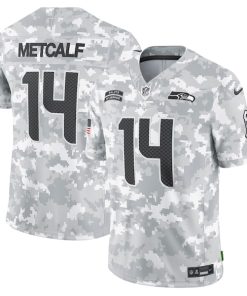 DK Metcalf Seattle Seahawks Nike 2024 Salute to Service Limited Jersey - Arctic Camo