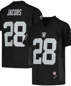 Josh Jacobs Las Vegas Raiders Youth Replica Player Jersey - Black