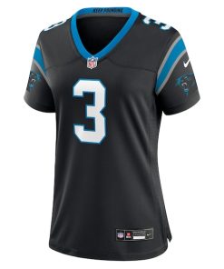 Alternative view of Princely Umanmielen Carolina Panthers Nike Women's Team Game Jersey -  Black