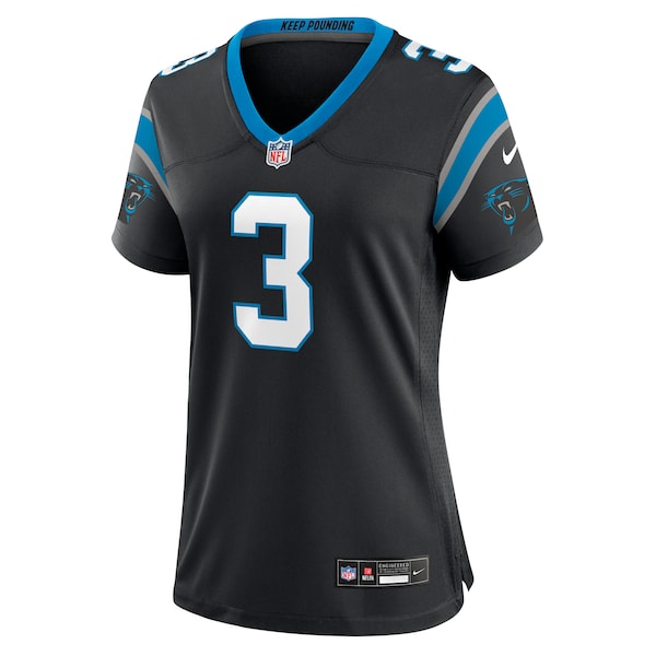 Princely Umanmielen Carolina Panthers Nike Women's Team Game Jersey - Black - Image 2