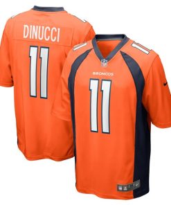 Ben DiNucci Denver Broncos Nike Team Game Jersey -  Orange