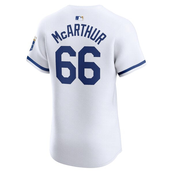 James Macarthur Kansas City Royals Nike Home Elite Player Jersey - White - Image 3