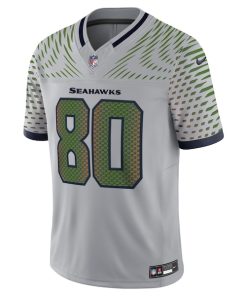 Alternative view of Steve Largent Seattle Seahawks Nike 2025 Rivalries Collection Retired Player Limited Jersey - Wolf Gray