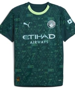 Alternative view of Phil Foden Manchester City Puma x EA SPORTS FC 2025/26 Fourth Jersey - Green