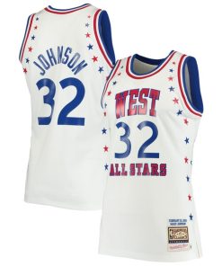 Magic Johnson Los Angeles Lakers 1983 NBA All-Star Game Hardwood Classics Authentic Jersey - White