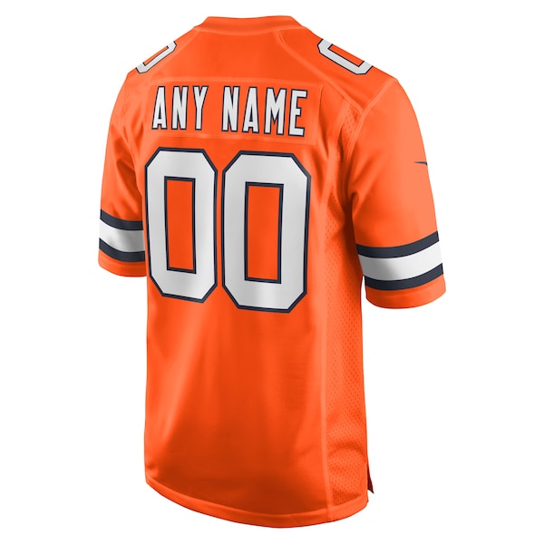 Denver Broncos Nike Alternate Custom Game Jersey - Orange - Image 3