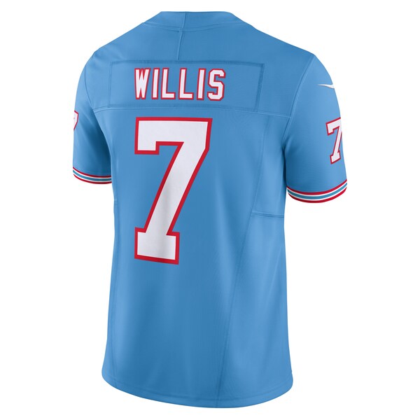 Malik Willis Tennessee Titans Nike Vapor F.U.S.E. Limited Jersey - Light Blue - Image 3