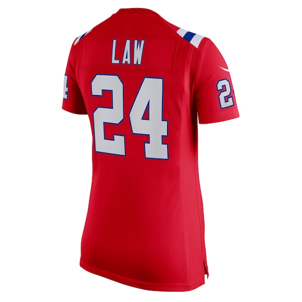 Ty Law New England Patriots Nike Women's Retired Game Jersey - Red/Navy - Image 4