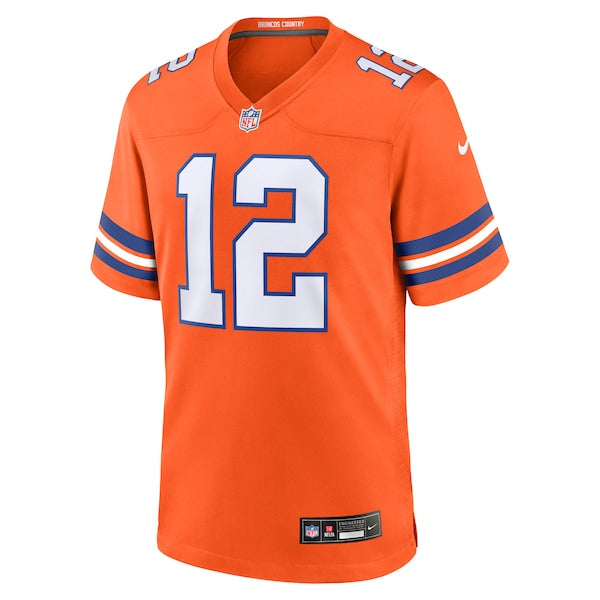 Tim Patrick Denver Broncos Nike Mile High Collection 1977 Throwback Player Game Jersey - Orange - Image 2