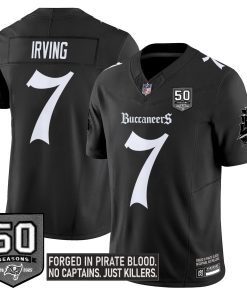 Bucky Irving Tampa Bay Buccaneers Gothic Pirate Shadows Edition Limited Jersey -  Black