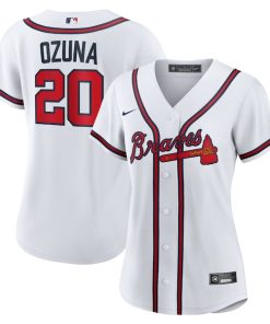 Marcell Ozuna Atlanta Braves Nike Women's Home Replica Jersey - White