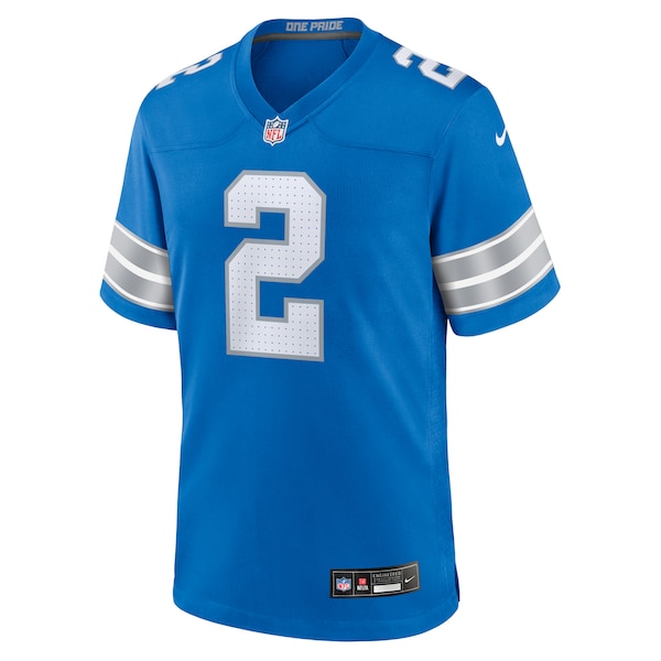 Hendon Hooker Detroit Lions Nike Team Game Jersey - Blue - Image 2