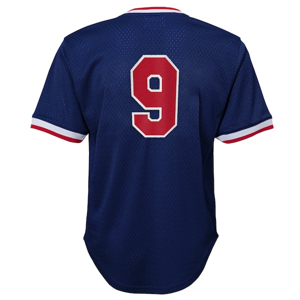 Ted Williams Boston Red Sox Youth Cooperstown Collection?Mesh Batting Practice Jersey - Navy - Image 3