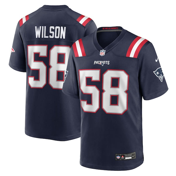 Jared Wilson New England Patriots Nike Team Game Jersey - Navy