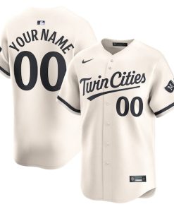 Minnesota Twins Nike  Alternate Limited Custom Jersey?¨C Cream