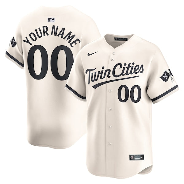 Minnesota Twins Nike Alternate Limited Custom Jersey?ยจC Cream