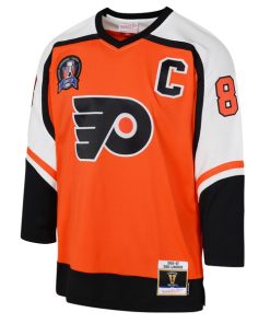 Alternative view of Eric Lindros Philadelphia Flyers  Youth 1996/97 Power Play 2.0 Player Jersey with Captain Patch - Orange