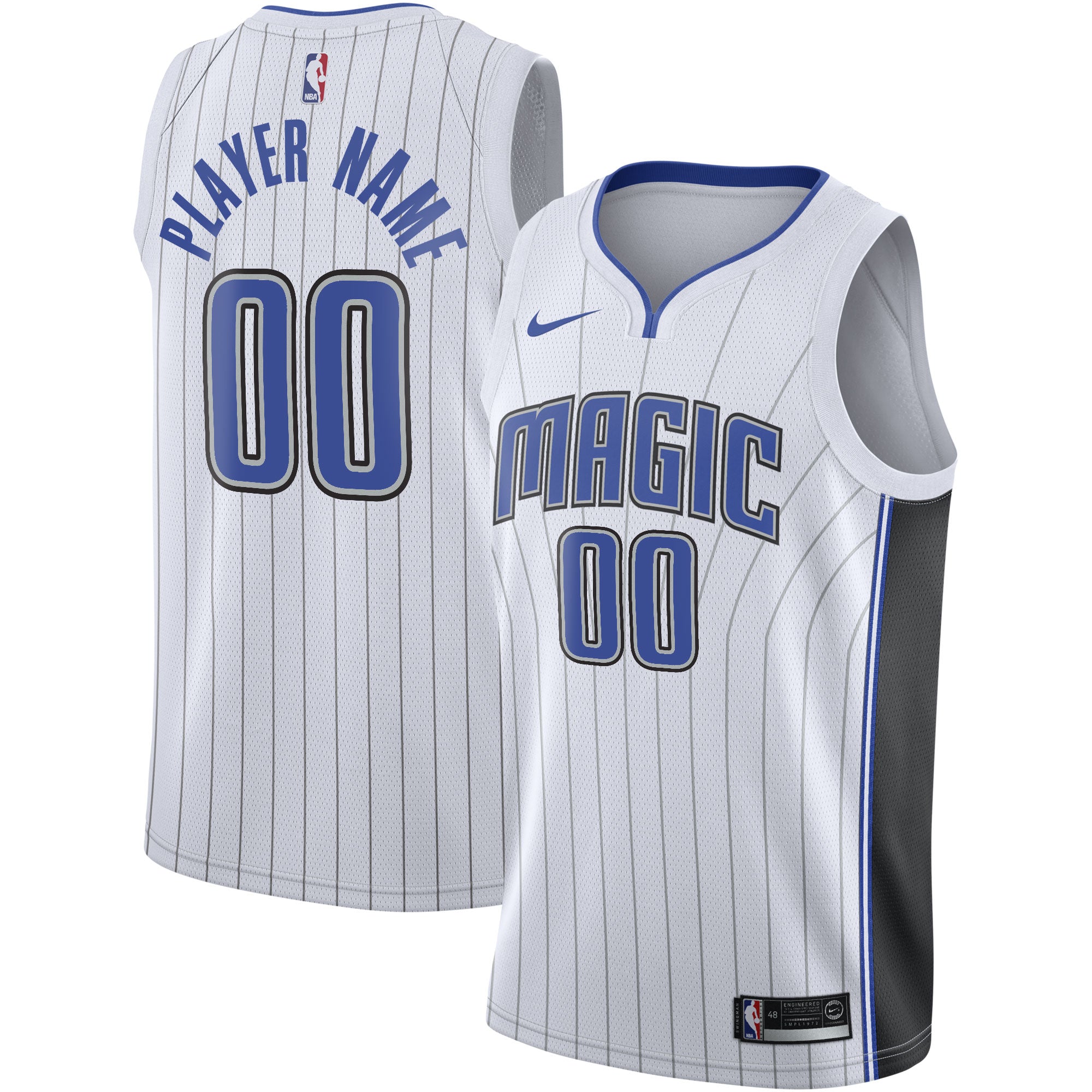 Orlando Magic Nike 2020/21 Swingman Custom Jersey - Icon Edition - Black/White - Image 5