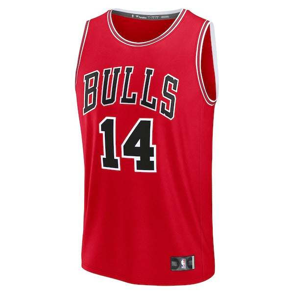 Matas Buzelis Chicago Bulls Fast Break Replica Player Jersey - Icon Edition - Red - Image 2