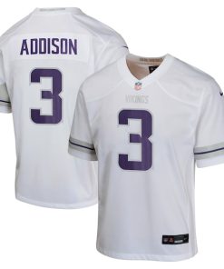 Jordan Addison Minnesota Vikings Nike Youth Alternate Game Jersey -  White