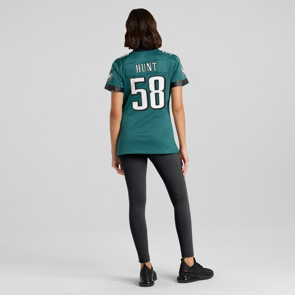 Jalyx Hunt Philadelphia Eagles Nike Women's Team Game Jersey - Midnight Green - Image 5