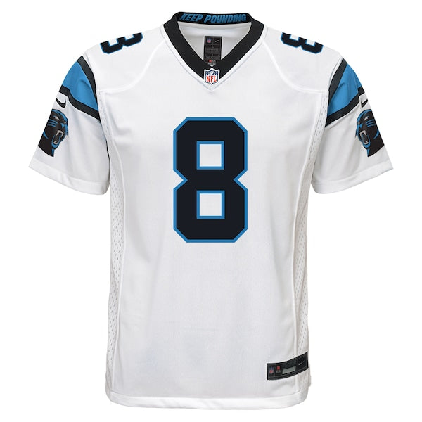 Jaycee Horn Carolina Panthers Nike Youth Game Jersey - White/Blue - Image 3