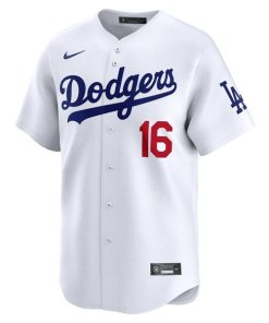 Alternative view of Will Smith Los Angeles Dodgers Nike Home Limited Player Jersey - White