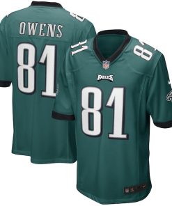 Terrell Owens Philadelphia Eagles Nike Game Retired Player Jersey - Midnight Green