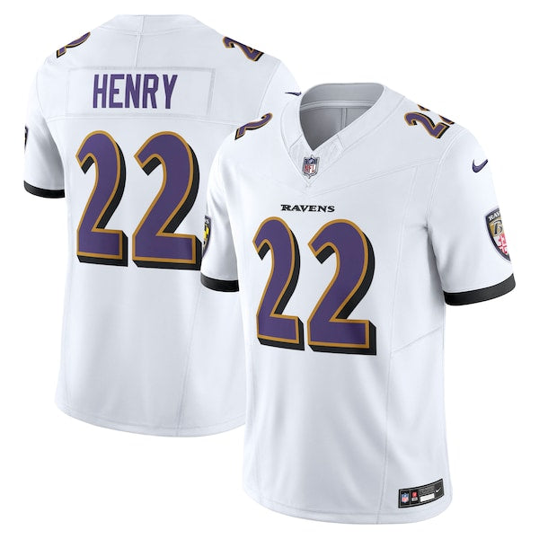 Derrick Henry Baltimore Ravens Nike Vapor F.U.S.E. Limited Jersey - White/Purple/Black - Image 2