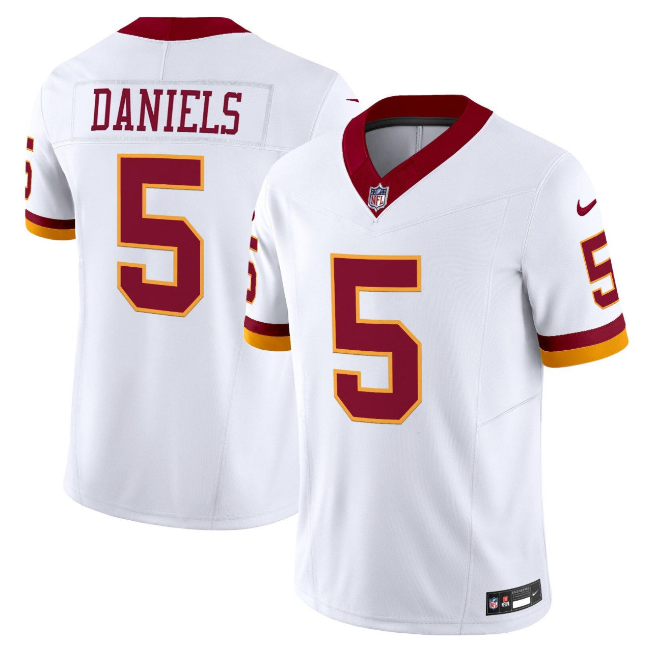 Youth Jayden Daniels Washington Commanders 2025 Nike Vapor F.U.S.E Limited Jersey - White