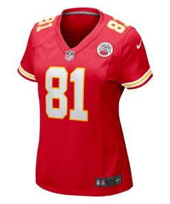 Alternative view of Blake Bell Kansas City Chiefs Nike Women's Game Player Jersey - Red