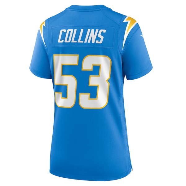 Chris Collins Los Angeles Chargers Nike Women's Team Game Jersey - Powder Blue - Image 3