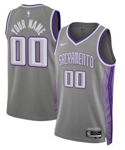 Sacramento Kings Nike Unisex 2022/23 Swingman Custom Jersey - City Edition - Black